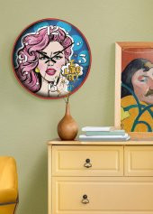 The Mia Popart Duvar Saati 30 Cm - 2