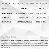Freelander Modus Qashgai için Sunroof Tamir Parçası İkili - 4