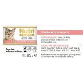 Nutri Feline Tahılsız Ton Balıklı Somonlu Kedi Konservesi 85 Gr - 3