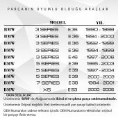 BMW E36,E46,E39,E38,E53 için Sunroof Sürgü Ray Tamir Klipsi(2Adet) - 2