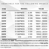 BMW E36,E46,E39,E38,E53 için Sunroof Sürgü Ray Tamir Klipsi(2Adet) - 4