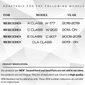 Mercedes W205 W177 C,CLA, A, E Class için Sunroof Tamir Takımı - 4