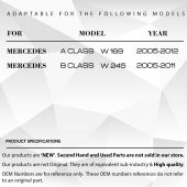 Mercedes A B Class W169 W245 Sunroof Plastik Tamir Seti - 4