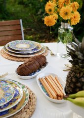 The Mia Limoncello Oval Servis 2li Set Gri 29 cm - 6