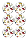 The Mia Popart Servis Tabağı 6 Lı Set 26 cm - 1