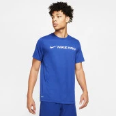 Nike Dri-FIT Erkek Mavi Kısakol Tişört - 1