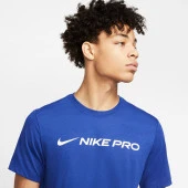 Nike Dri-FIT Erkek Mavi Kısakol Tişört - 3
