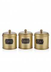 The Mia Çay Şeker Kahve Kavanozu 1,70 Lt Gold - 2