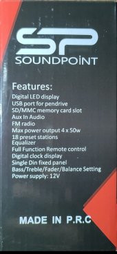 SP  Oto Teyp Bluetooth Usb Sd Aux Çift Usb - 3