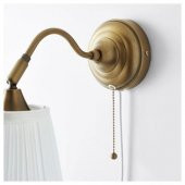 Duvar Lambası Beyaz-Pirinç Rengi, MeridyenDukkan 38 cm Kumaş Abajur - 3