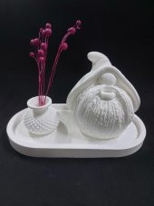 Tabaklı Cüce ve Vazo Seti 18x9,5cm thumbnail 2