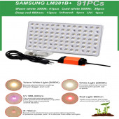 600W Samsung LM281B tam spektrumlu bitki led - 10