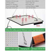 1000W bitki yetiştirme led isik - 5