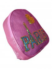 Girist Paris Pembe Renk Pullu Kız Çocuk Sırt Çantası - 3