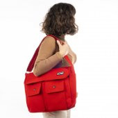 Kırmızı Kanvas Postacı  Çanta - 10