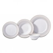 KORKMAZ A8378 PERLA COLL.60 P YEMEK TAK-YUVARLAK - 1