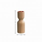 Ahşap Şamdan 10cm ŞA54 - 1