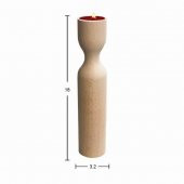 Ahşap Şamdan 18cm ŞA56 - 1
