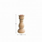 Ahşap Şamdan 12cm ŞA51 - 1