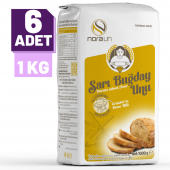 Sarı Buğday Unu ( Durum Buğdayı) 1 Kg 6 Adet - 1