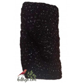 Kadın Kışlık Örgü Bandana Siyah - 1