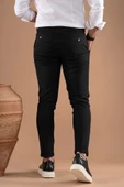 SLİMFİT TEK PİLELİ DAR PAÇA FERMUAR DETAYLI KIŞLIK KUMAŞ PANTOLON - 5