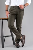 KLASİK KESİM KIŞLIK DOKULU PAMUKLU GABARDİN PANTOLON thumbnail 10