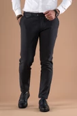SLİMFİT KIŞLIK ARMÜRLÜ PAMUKLU GABARDİN PANTOLON - 8