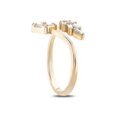 0.38 Karat Pırlanta Baget Yüzük thumbnail 2