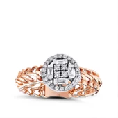 0.23 Karat Pırlanta Baget Yüzük thumbnail 1