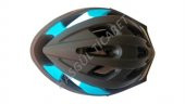 Hsgl Bisiklet Kask Vernıon Siyah Mavi Flaşörlü Beden L 57-62 Bisiklet Koruyucu Kask - 2