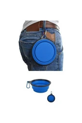 Nakres Su Kabı Katlanabilir Kedi Köpek Yemek Mama ve Su Kabı portatif kancalı - 2