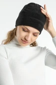 Polar Bere Kayak Beresi Siyah Yumuşak Ve Sıcak Tutan Polar  Gri Tek Ebat thumbnail 7