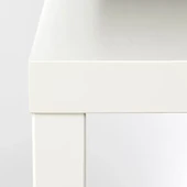 IKEA Lack Mini Yan Sehpa Masa Parlak Cila Beyaz 35x35 cm - 4