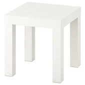 IKEA Lack Mini Yan Sehpa Masa Parlak Cila Beyaz 35x35 cm - 1