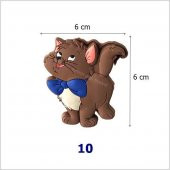 Çocuk Odası Mobilya Kulp Dolap Düğme Kahve Kedi - 2