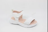 Zerhan 750 Kız Çocuk Beyaz Hasır Örgü Spor Sandalet - 2