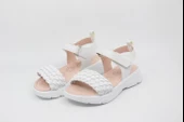Zerhan 750 Kız Çocuk Beyaz Hasır Örgü Spor Sandalet - 5