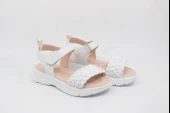 Zerhan 750 Kız Çocuk Beyaz Hasır Örgü Spor Sandalet - 3