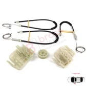 BMW 5 Series F10 F18 F11 4/5 Kapı 2009-2017 51337182131 İçin Ön Sol Cam Kriko Tamir Seti thumbnail 2