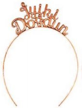 TAÇ İYİKİ DOĞDUN METAL ROSE GOLD 1 ADET - 1