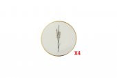 Porland Botanical Desen Bardak Altlığı 10cm 4lü 04ALM006631 - 1