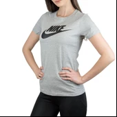 W Nsw Tee Essntl Icon Futura Kısakol Kadın T-Shirt gri - 1