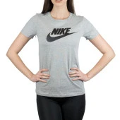 W Nsw Tee Essntl Icon Futura Kısakol Kadın T-Shirt gri - 2