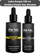 Leke Karşıtı Cilt Serumu ve  Keratin Kırılma Karşıtı Vegan Saç ve Cilt Bakım Seti - 1