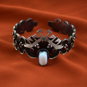 Kuş Figürlü Sedef Taşlı Bilezik - 1