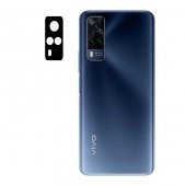 Vivo Y53S 3D Kamera Lens Koruyucu Temperli Cam Çerçeve - 1