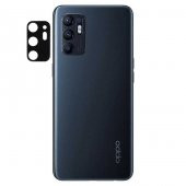 Oppo Reno 6 3D Kamera Lens Koruyucu Temperli Cam Çerçeve - 1