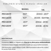 Peugeot  için Yale  Uzaktan Kumanda Anahtar Düğmesi Kabı-Logolu - 2