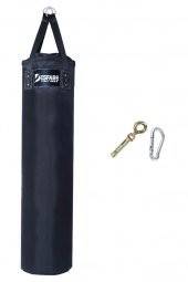 Desfabe Polydes 120x30 Cm Kolonlu Boks Kum Torbası Siyah+Askı Aparatı - 1